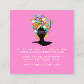 Zwart-Afrikaans Vrouw Visitekaartje (Achterkant)