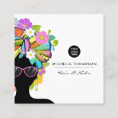 Zwart-Afrikaans Vrouw Visitekaartje (Voorkant)