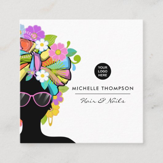 Zwart-Afrikaans Vrouw Visitekaartje (Voorkant)