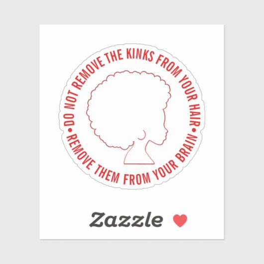 ZWART AFRO HAAR Inspirerend Marcus Garvey Quote Sticker (Vel)