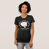 ZWART AFRO HAAR Inspirerend Marcus Garvey Quote T-shirt (Voorkant volledig)