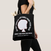 ZWART AFRO HAAR Inspirerend Marcus Garvey Quote Tote Bag (Dichtbij)
