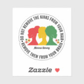 ZWART AFRO HAAR Inspirerend Quote Sticker (Vel)