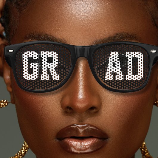 Zwart Afstudeerder College High School Senior Afst Retro Zonnebril