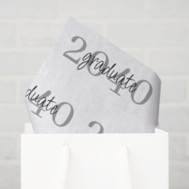 Zwart Afstudeerjaar Op Maat Gemaakt Cadeau Tissuepapier
