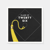 Zwart Afstuderen 2025 Servet (Voorkant)