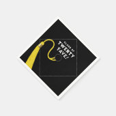 Zwart Afstuderen 2025 Servet (Hoek)