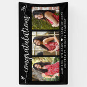 Zwart Afstuderen 3 Fotografie Moderne kalligrafie  Spandoek (Verticaal)