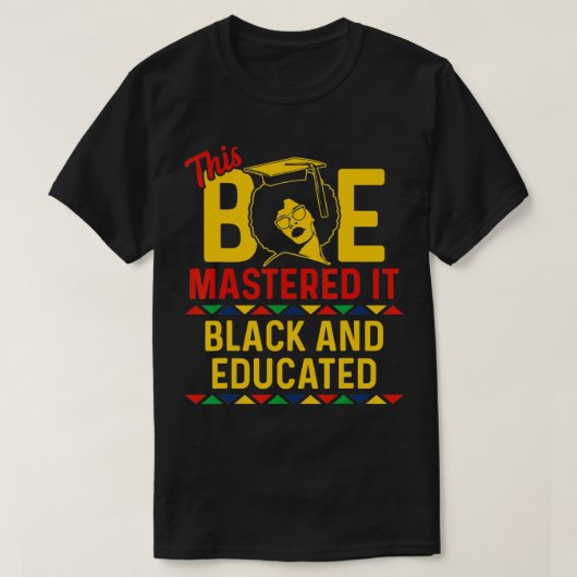 Zwart Afstuderen Bae Masters Afstuderen 1807 T-shirt (Design voorkant)