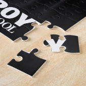 Zwart Afstuderen Foto College BFF Modern Bold Legpuzzel (Zijkant)