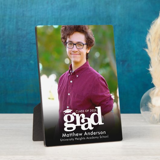 Zwart Afstuderen Foto Wit Typografie Minimalist Fotoplaat