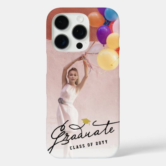 Zwart Afstuderen handschrift Script Afstuderen Fot Case-Mate iPhone Case (Achterkant)