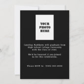 Zwart Afstuderen Lijst van boek Kaart (Achterkant)