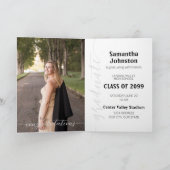 Zwart Afstuderen Manuscript Moderne Uitnodiging va (Binnen)