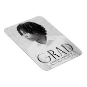 Zwart Afstuderen met moderne eenvoud Magneet (Rechterzijde)