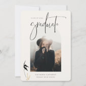 Zwart Afstuderen met scriptportret  in bijlage Fot Aankondiging (Voorkant)