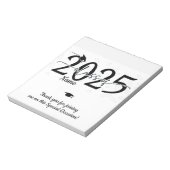 Zwart Afstuderen Snoep Bar Wraps Party Favoriet Notitieblok (Linkerzijde)