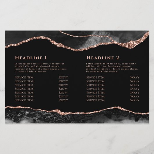 zwart agaat vouwfolder (Achterkant)