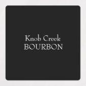 Zwart Alcohol Merk Aangepaste Etiketten Labels (Design 1)