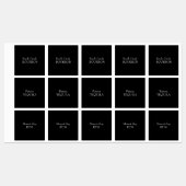 Zwart Alcohol Merk Aangepaste Etiketten Labels (Vel)