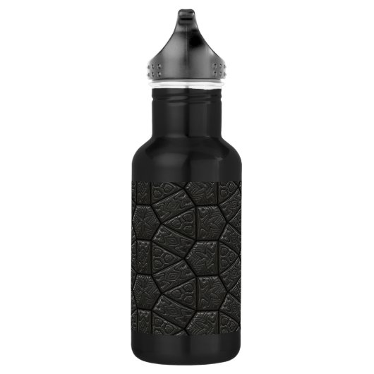 Zwart Alien Carved Design Waterfles (Rechts)