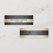 Zwart alkboard aanpassen - Gold Striped Mini Visitekaartje (Voorkant / Achterkant)