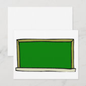 Zwart alkbord briefkaart (Voorkant / Achterkant)
