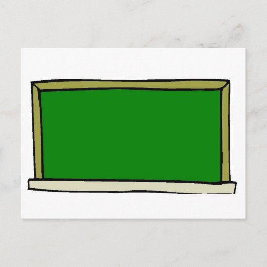 Zwart alkbord briefkaart (Voorkant)