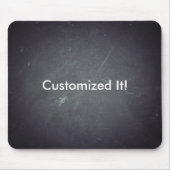 Zwart alkbord persoonlijk Gepersonaliseerd Muismat (Voorkant)