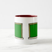 Zwart alkbord tweekleurige koffiemok (Center)