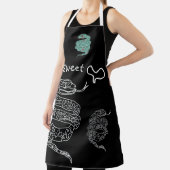 Zwart All-Over Print Schort Snake Sweet Large (Insitu)
