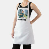 Zwart Alle Petten Beste Vader Ooit Foto Schort (Insitu)