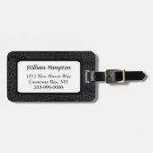 Zwart alligator Kijk aangepast Bagagelabel (Voorkant horizontaal)