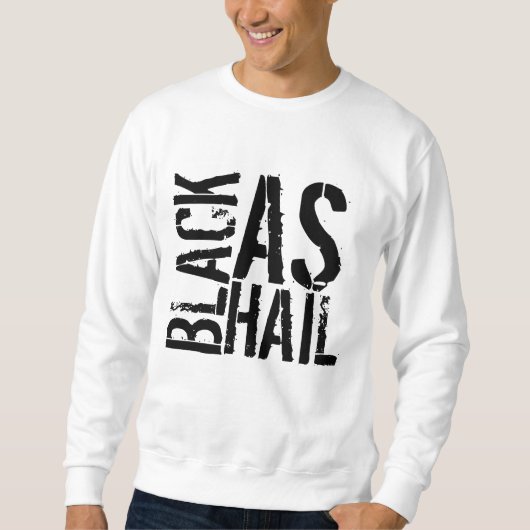 Zwart als hagel trui (Voorkant)