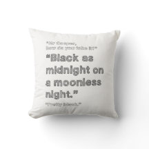 Zwart als middernacht - TWIN PEAKS-kussen