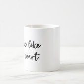 Zwart als mijn hartkamer Mok (Center)