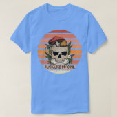 Zwart als mijn Soul Skeleton Coffee Gothic Spooky  T-shirt (Design voorkant)