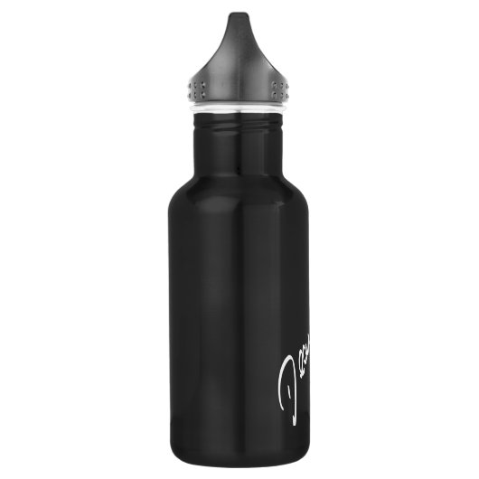 Zwart aluminium 32 oz waterfles  (Links)