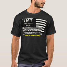 ZWART AMERIKA 1868. Basic donker T-shirt