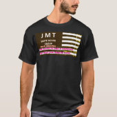 ZWART AMERIKA. Basic donker T-shirt (Voorkant)