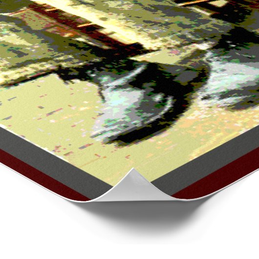 Zwart-Amerika  Man leesboek Poster (Hoek)