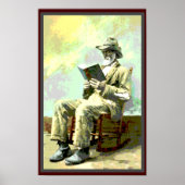 Zwart-Amerika  Man leesboek Poster (Voorkant)