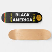 ZWART AMERIKA WAS NOOIT VRIJ Skateboard (Horizontaal)