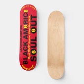 ZWART AMERIKA ZIEL UIT Skateboard (Voorkant)