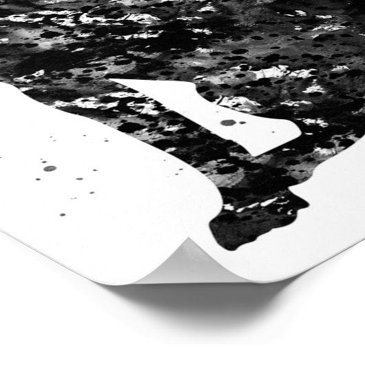 Zwart-Amerikaans Afbeelding | Koel Cadeau Poster (Hoek)