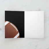 Zwart Amerikaans Football Dank u Coach Kaart (Binnen)