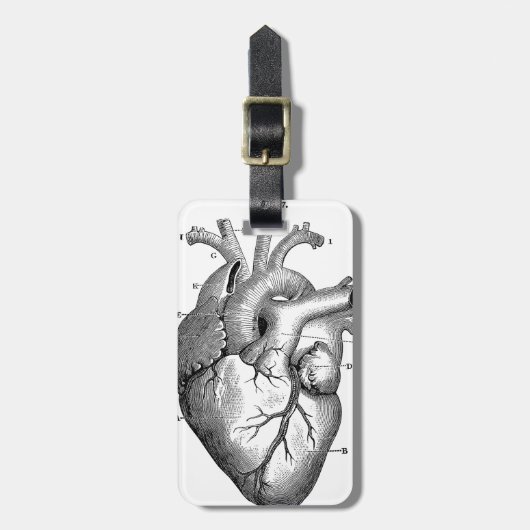 Zwart anatomisch hart bagagelabel (Voorkant verticaal)