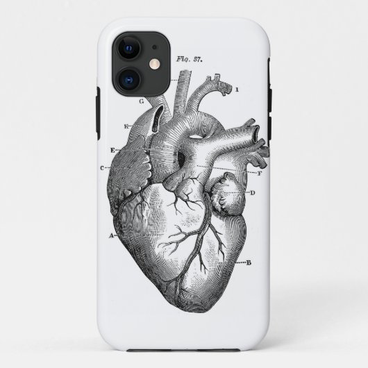 Zwart anatomisch hart Case-Mate iPhone case (Achterkant)