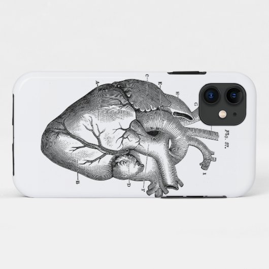 Zwart anatomisch hart Case-Mate iPhone case (Achterkant (horizontaal))