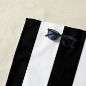 Zwart ankerontwerp Gestreept Strandlaken (In situ)